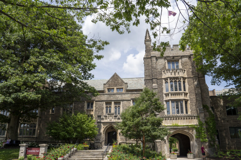 University Hall in summer