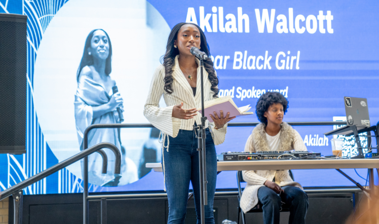 Poet, singer and McMaster Nursing graduate Akilah Walcott.