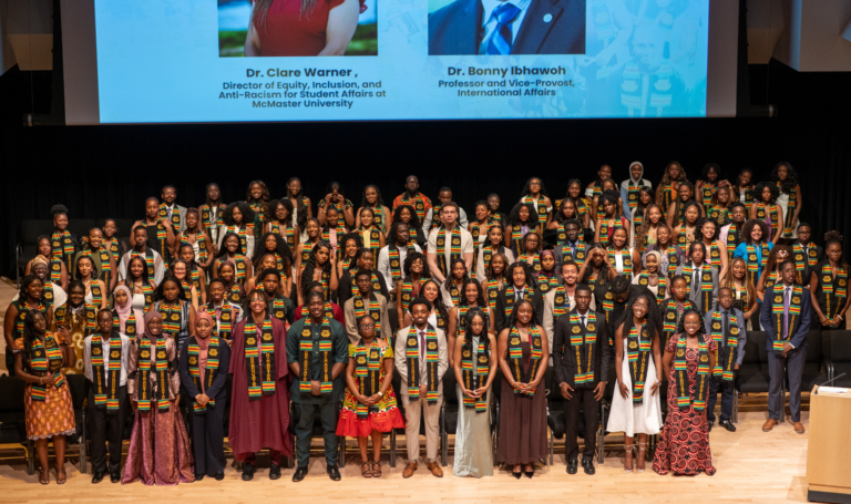 Graduating class at the Black Excellence Graduate Celebration.