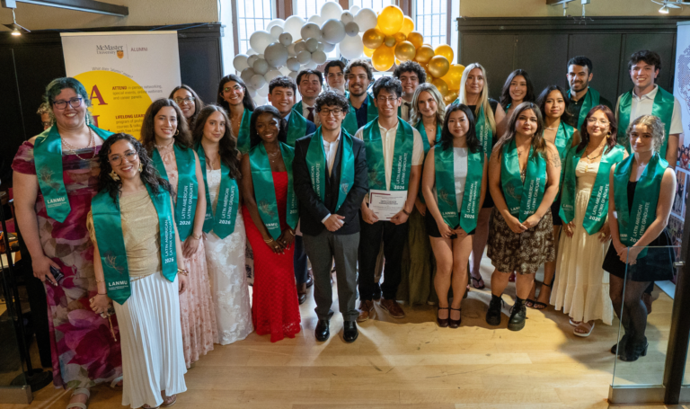 Graduating class at the Latin American/Latinx Graduate Celebration.