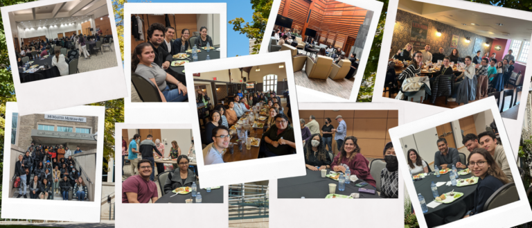 Collage of McMaster students, staff, faculty in polaroid style.