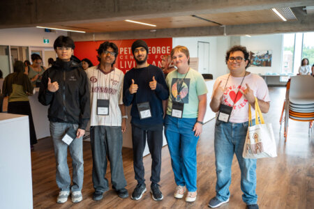 Group of students during campus event
