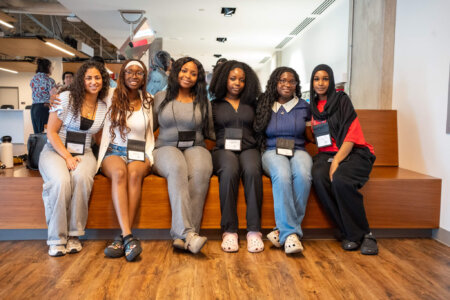 Group of students during campus event